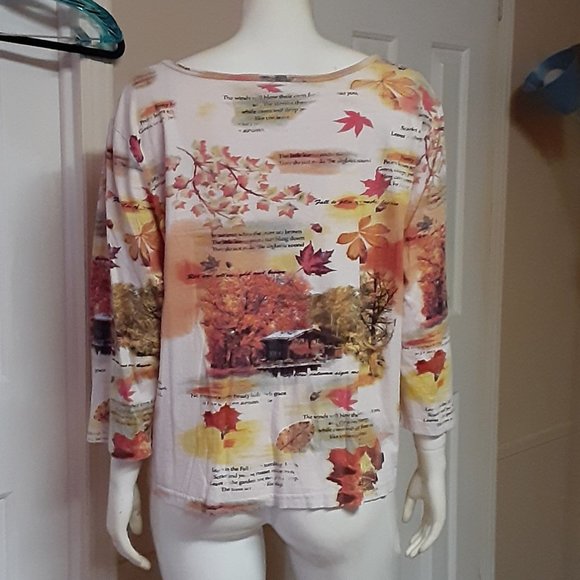 Pretty Autumn Top W/ Sequins - Picture 4 of 5